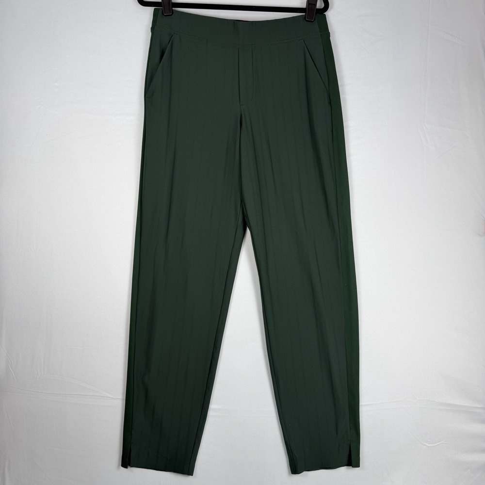 Athleta Size-10/T Womens Brooklyn Ankle Pant Dark Green Athletic